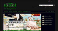 Desktop Screenshot of absinth-alandia.de