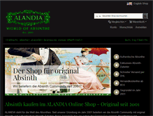 Tablet Screenshot of absinth-alandia.de